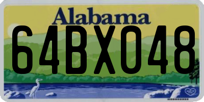 AL license plate 64BX048