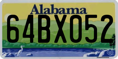AL license plate 64BX052
