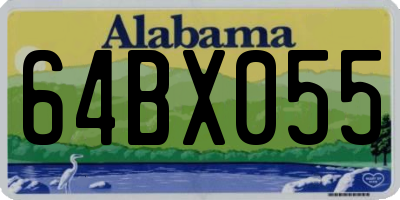 AL license plate 64BX055