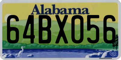 AL license plate 64BX056