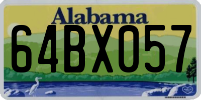 AL license plate 64BX057
