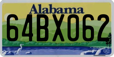 AL license plate 64BX062