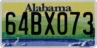 AL license plate 64BX073