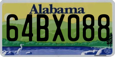 AL license plate 64BX088