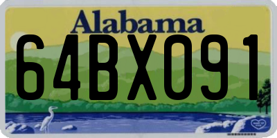 AL license plate 64BX091