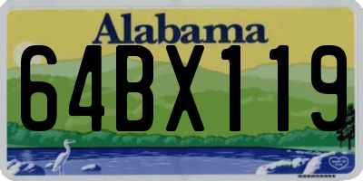 AL license plate 64BX119