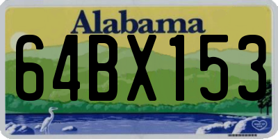 AL license plate 64BX153