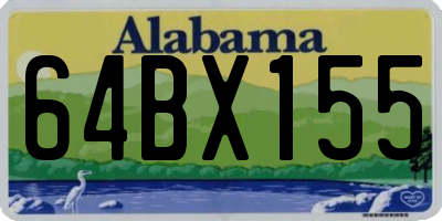 AL license plate 64BX155