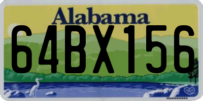 AL license plate 64BX156