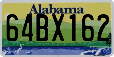 AL license plate 64BX162