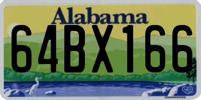 AL license plate 64BX166