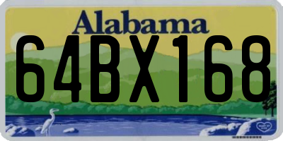 AL license plate 64BX168