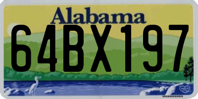 AL license plate 64BX197
