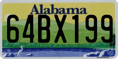AL license plate 64BX199