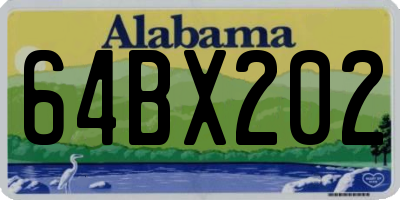 AL license plate 64BX202