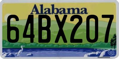 AL license plate 64BX207