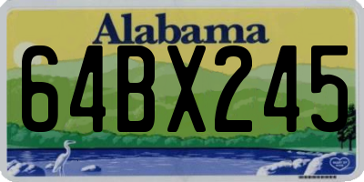AL license plate 64BX245