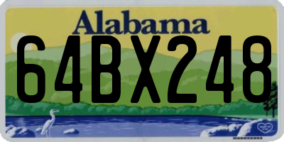 AL license plate 64BX248