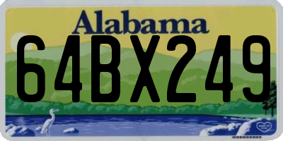 AL license plate 64BX249