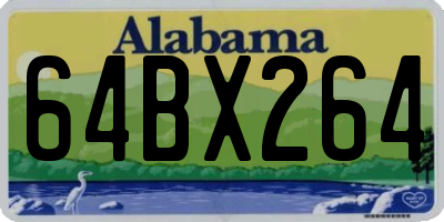AL license plate 64BX264