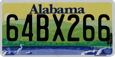 AL license plate 64BX266