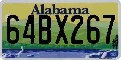 AL license plate 64BX267