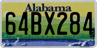 AL license plate 64BX284