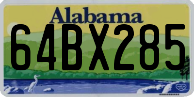 AL license plate 64BX285