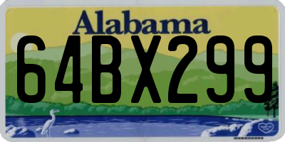 AL license plate 64BX299
