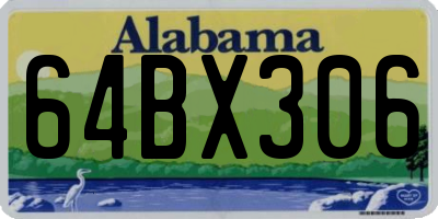 AL license plate 64BX306
