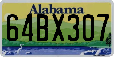 AL license plate 64BX307