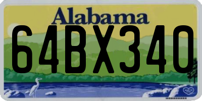 AL license plate 64BX340