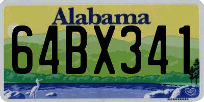 AL license plate 64BX341