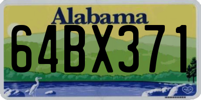 AL license plate 64BX371