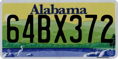 AL license plate 64BX372
