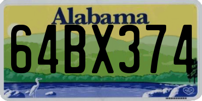 AL license plate 64BX374