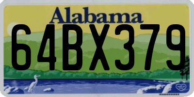 AL license plate 64BX379