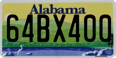AL license plate 64BX400