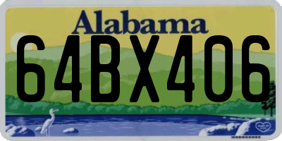AL license plate 64BX406