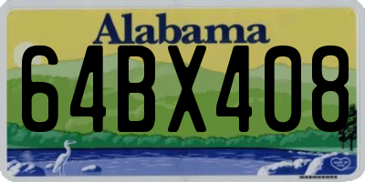 AL license plate 64BX408