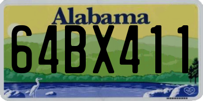 AL license plate 64BX411