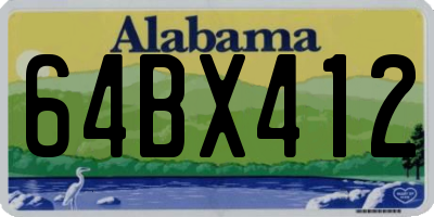 AL license plate 64BX412