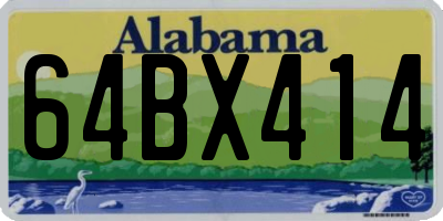 AL license plate 64BX414