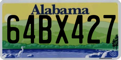 AL license plate 64BX427