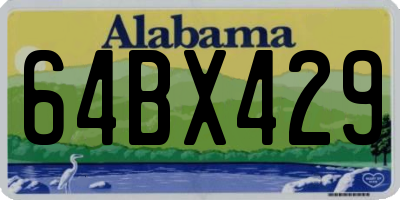 AL license plate 64BX429