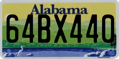 AL license plate 64BX440