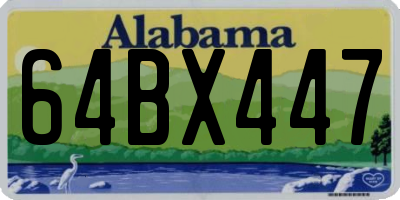 AL license plate 64BX447