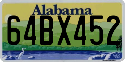 AL license plate 64BX452