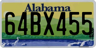 AL license plate 64BX455
