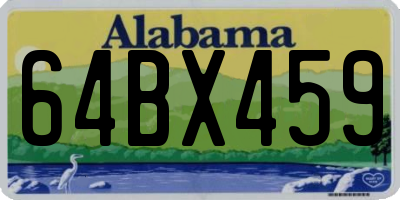 AL license plate 64BX459